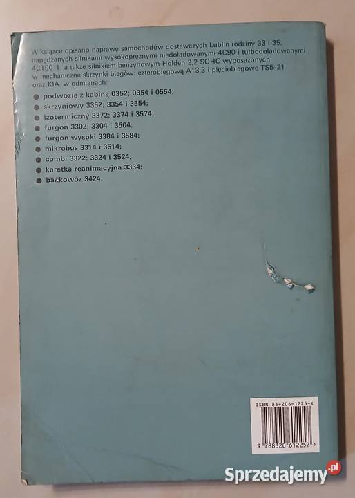 Naprawa samochodów Lublin książka wkł ZŁOMBOL Lublin mazowieckie sprzedam