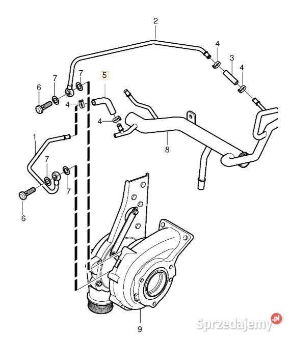 VOLVO S60 XC90 XC70 waz przewod chlodzenia turbo Bielany Wrocławskie