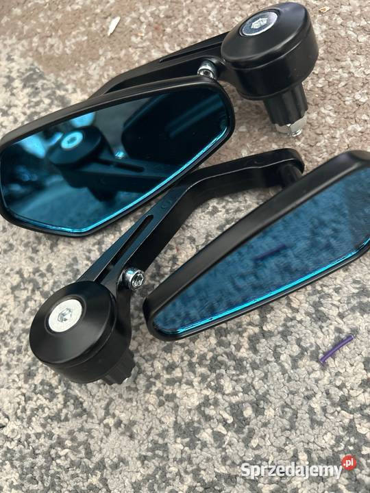 Lusterka okragle czarne pasuje do motocykli i Siemiatycze