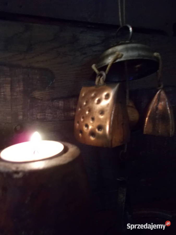 Stary Dzwonek Alpejski Puncowana Miedź Vintage Szczecin sprzedam