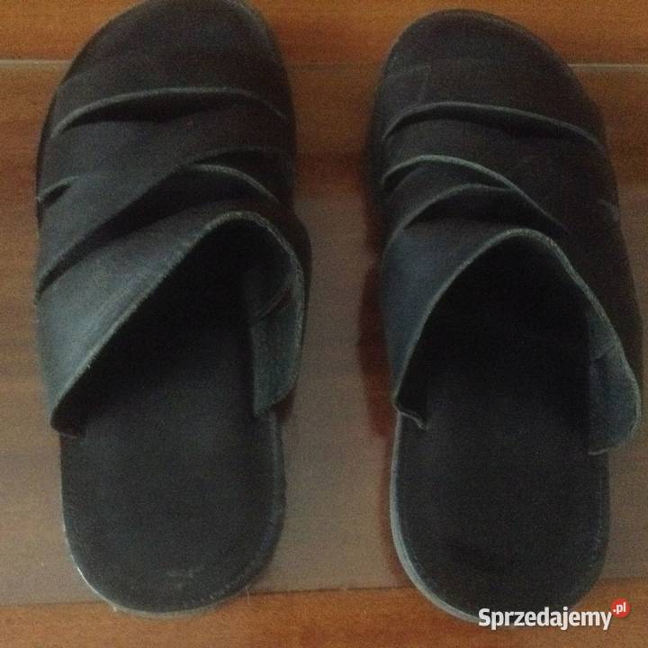 Klapki domowe męskie skóra naturalna 42 skóra