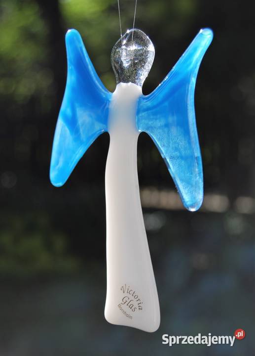 Anioł aniołek witraż Bornholm Dania szkło Lublin