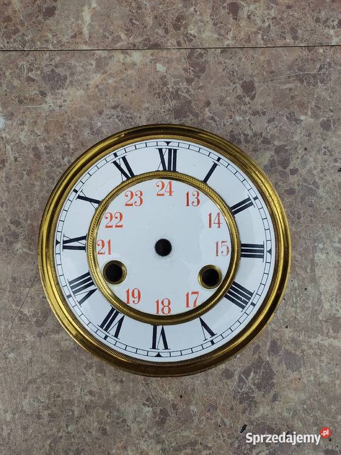 646 Tarcza starego zegara ściennego 145 5632 tzw Antyki