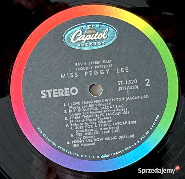 Miss Peggy Lee Peggy Lee At Basin Street East Szczecin