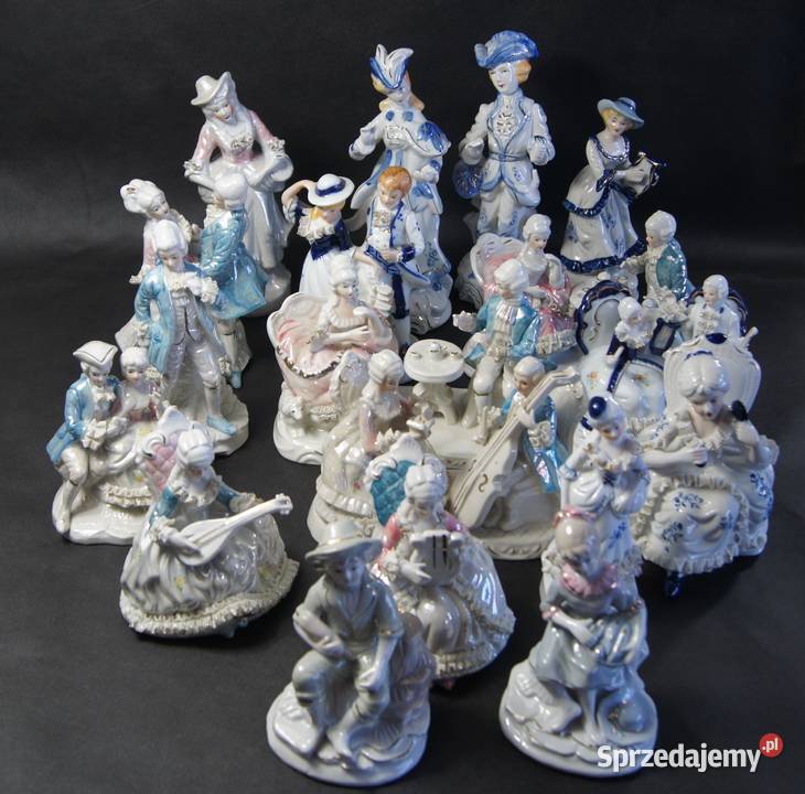 Porcelanowa para Dama z kawalerem Chojnice