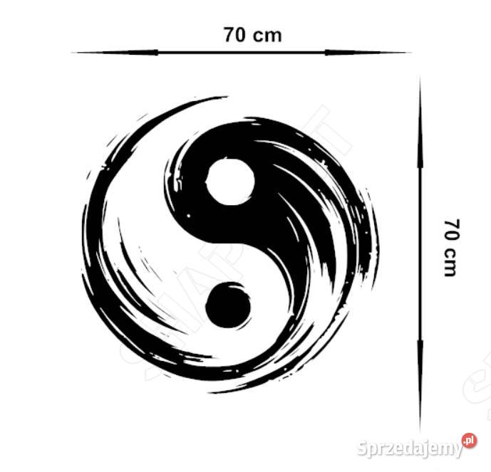 NAKLEJKA NA ŚCIANĘ YING YANG 70 X 70 OZDOBNA warmińsko-mazurskie Olsztyn