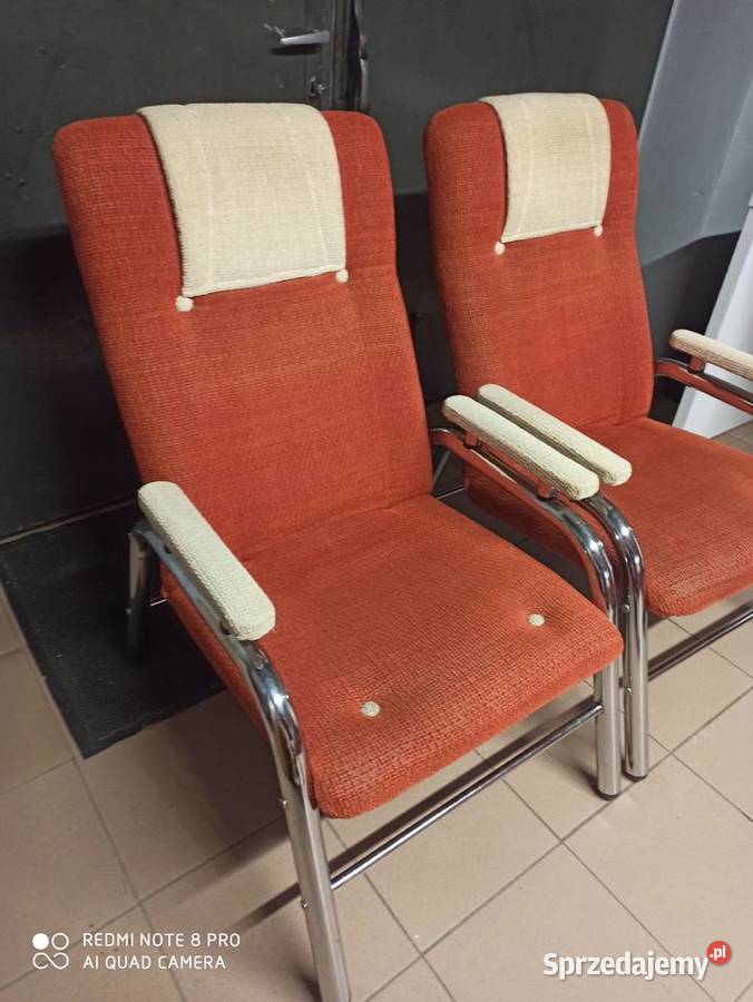2x Fotele Finka METALOWE PORZĄDNE Lekkie 2 Wieliczka sprzedam