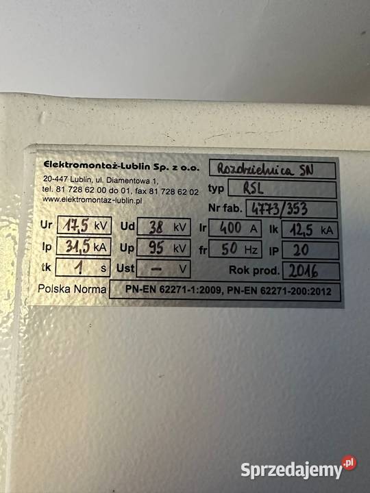 Stacja trafo 1megawat Pozostałe Lublin