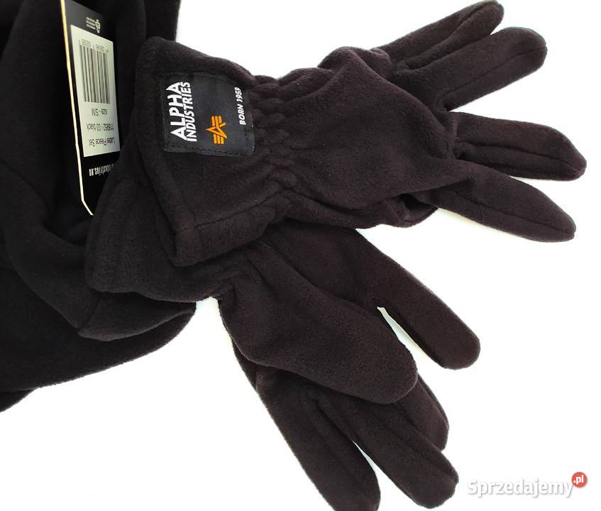 ALPHA INDUSTRIES polarowy komplet czapka i Dla mężczyzn