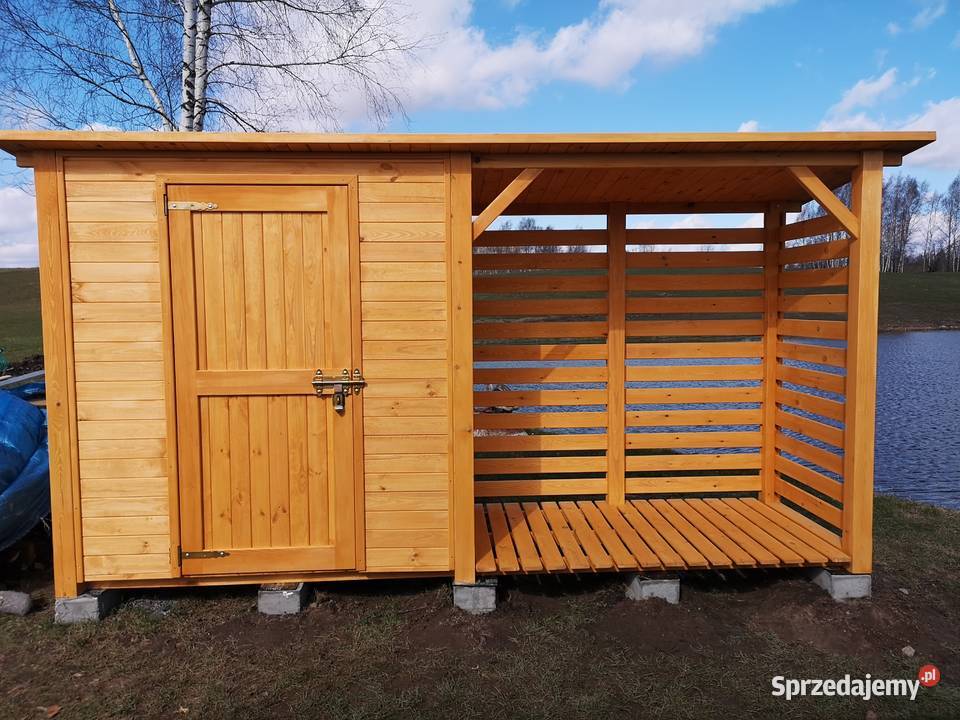 Drewutnia 2 x 11m domek narzędziowy 2 x 11m dach Kalety