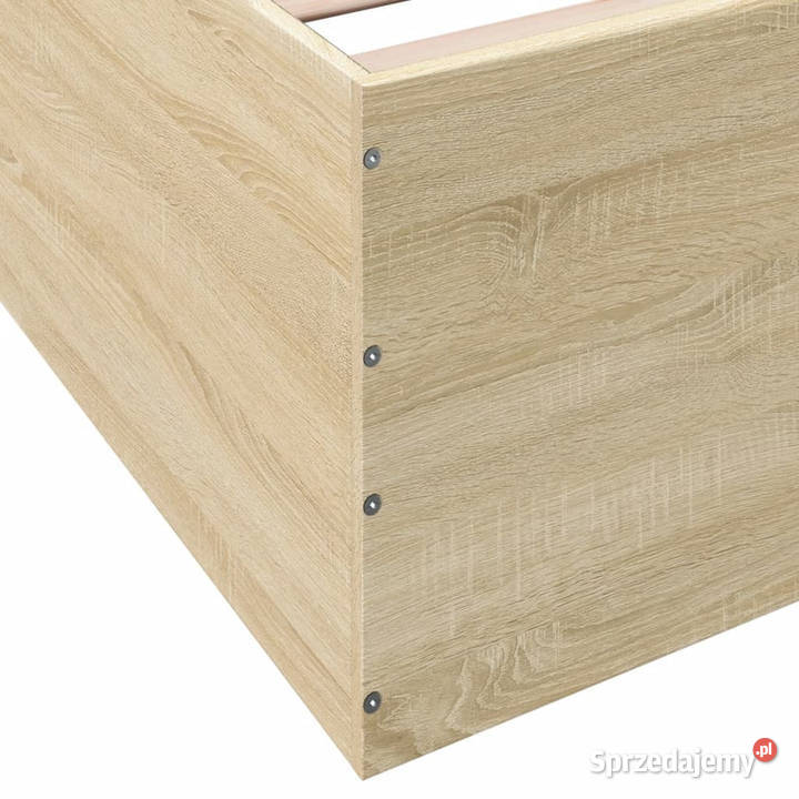 Rama łóżka dąb sonoma materiał drewnopochodny 45cm