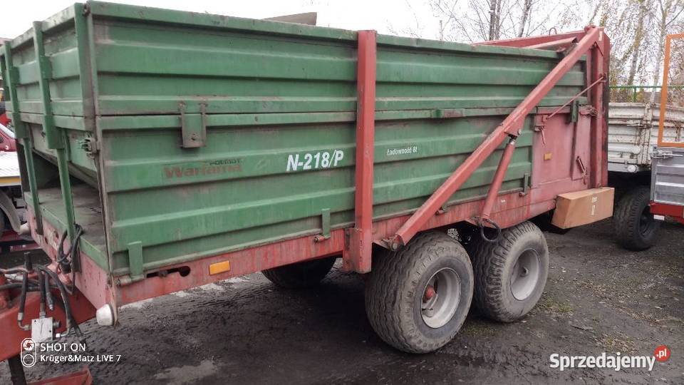 Rozrzutnik obornika 6 t WARFAMA tandem Ursus Opoczno