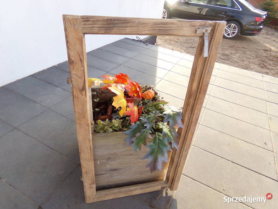 Rama okienna lustro aranżacja wnętrz retro 93x54 Ełk