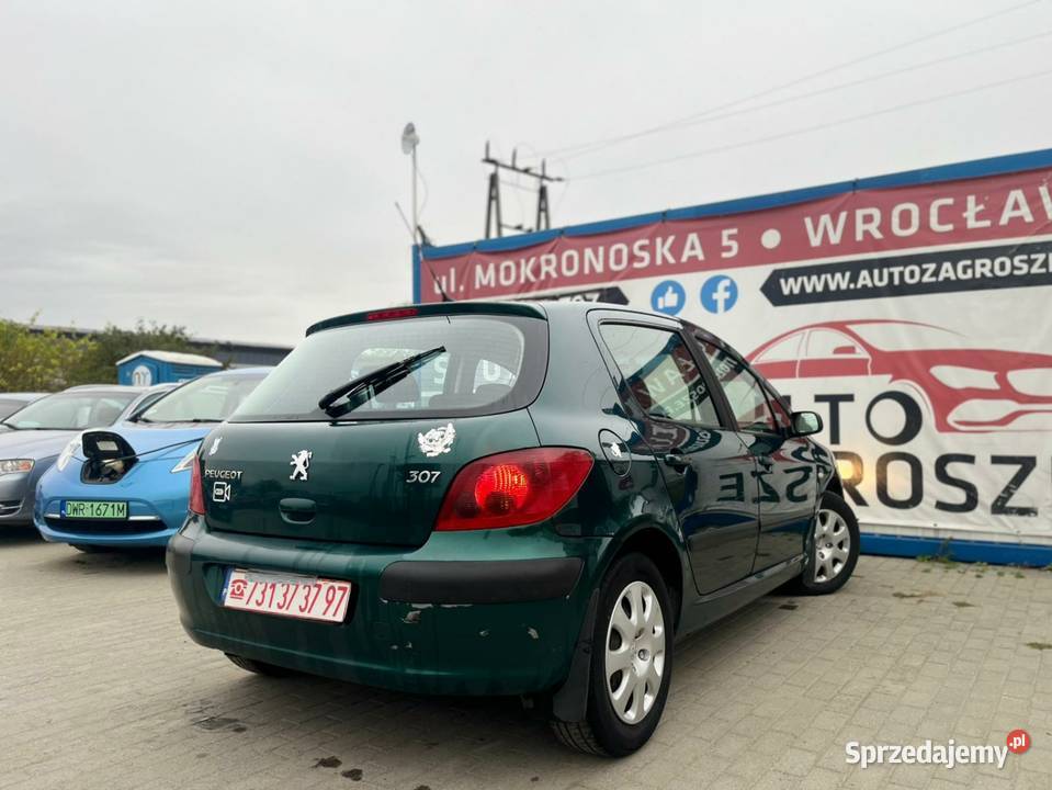 Peugeot 307 16 BenzynaDługie opłaty5 Wrocław sprzedam