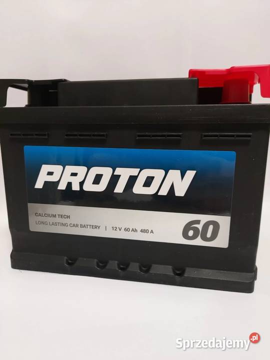 Akumulator PROTON 60Ah 480A EN PRAWY PLUS niski Łódź