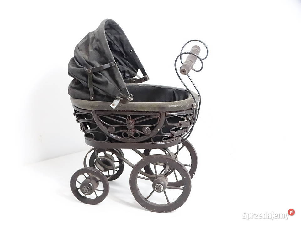 Rzadki Antykowy Wózek Kolekcjonerski Rzemiosło
