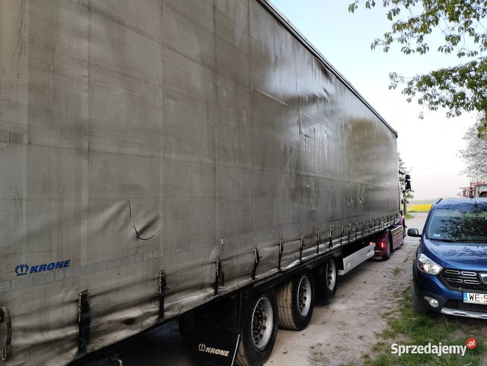 Naczepa firanka mega Krone oś podnoszona SAF Burtowe i plandeki lubelskie