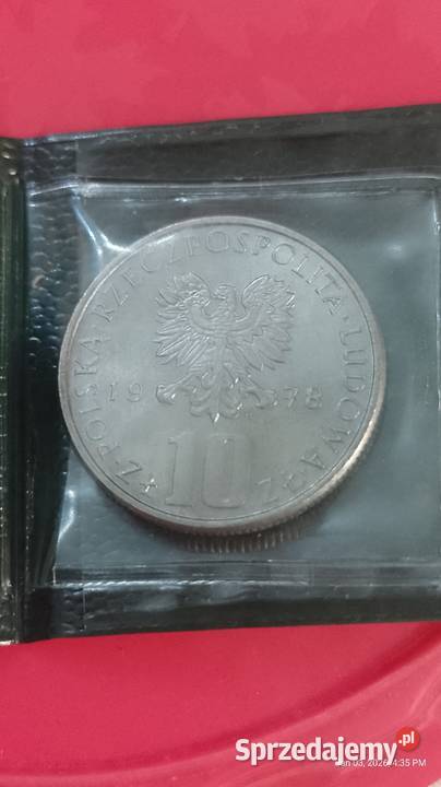 Moneta 10 Prus mennicza 1978 najniższy nakład Jastrzębie-Zdrój