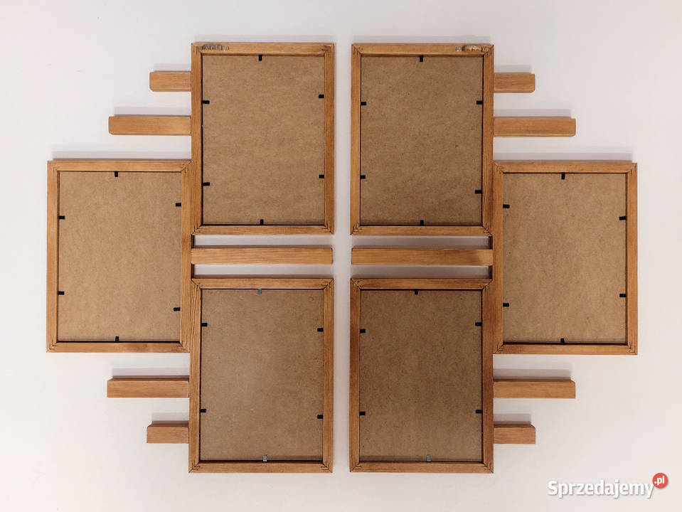 Drewniana Multirama Ramka na 6 zdjęć 15X21 Szczecin
