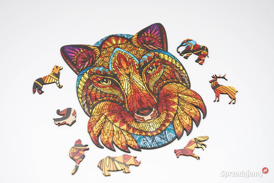 Puzzle Drewniane Premium EKO Układanka LIS