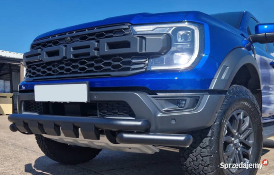 Orurowanie przednie FORD RANGER 2023 76mm Czarne Off-road Pasłęk
