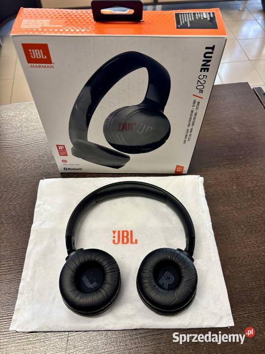 Słuchawki bezprzewodowe nauszne JBL Tune 520BT Słuchawki i głośniki Słuchawki i głośniki Elbląg