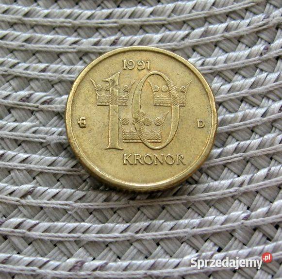 Szwecja 10 Koron 1991r Kalisz sprzedam