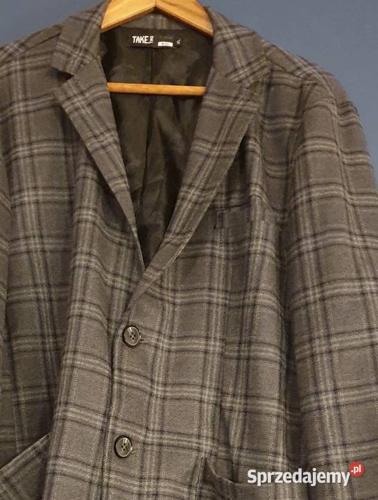Męska MARYNARKA włoska TAKE Two XL wiskoza Lublin