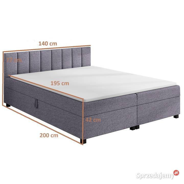 Tapczan Dwuosobowy 140x195 Łóżko z pojemnikiem Wrocław