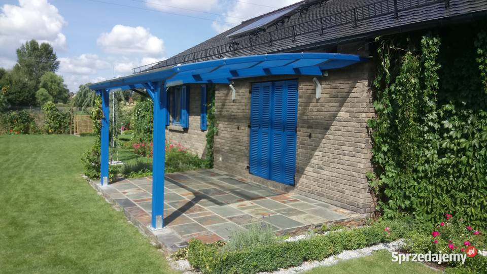 Zadaszenie tarasu drewno BSH poliwęglan Murowana Goślina