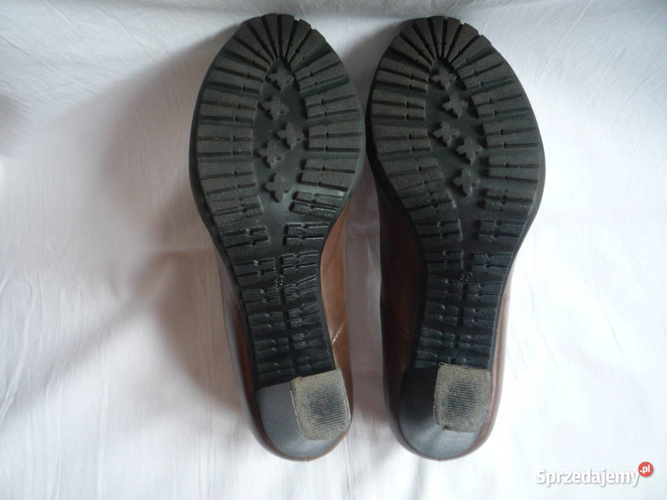 LESTA 38 25 Skóra Skórzane Czółenka Brązowe Szczecin sprzedam