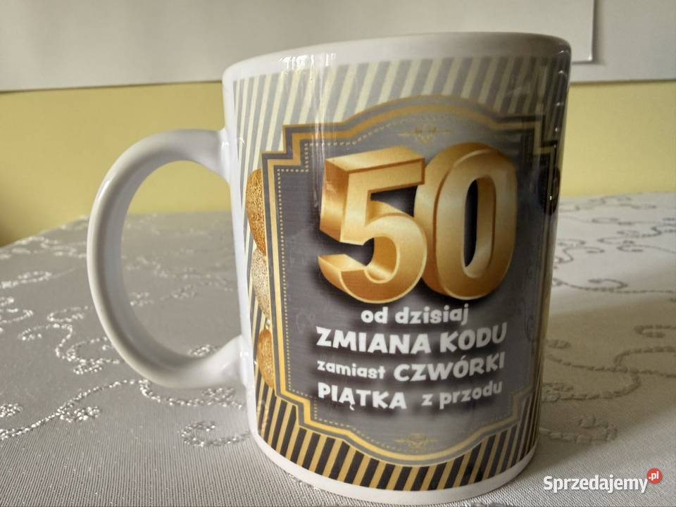 Kubek Ceramiczny 50 Urodziny 300ml Prezent na 50 Czerwionka-Leszczyny