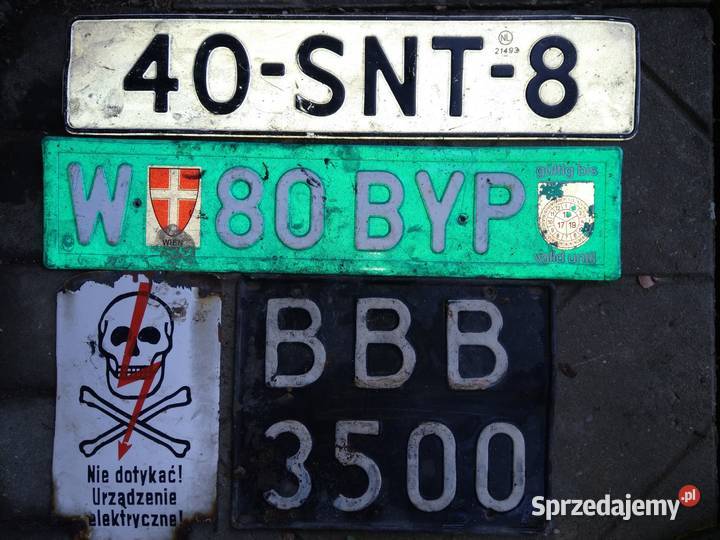 stara tablica rejestracyjna polska śląskie Bielsko-Biała sprzedam