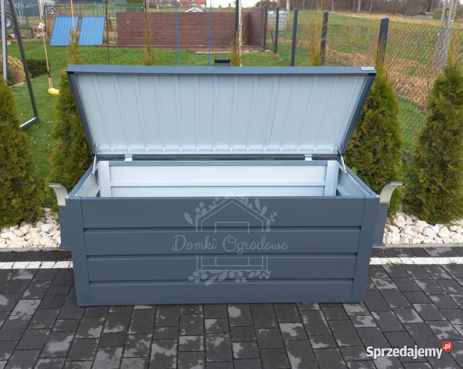 Skrzynia ogrodowa metalowa kufer 150x60x70 Siedlce