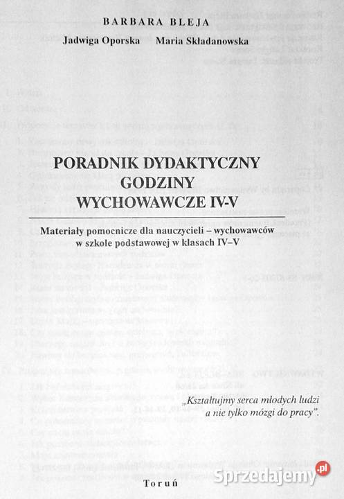 Poradnik dydaktyczny Godziny wychowawcze lubelskie