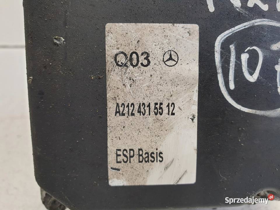 Mercedes w212 POMPA HAMULCOWA ABS A2124315512 Pompy hamulcowe lubelskie Chełm