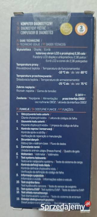 NITEO komputer diagnostyczny NOWY Interfejsy diagnostyczne Ełk