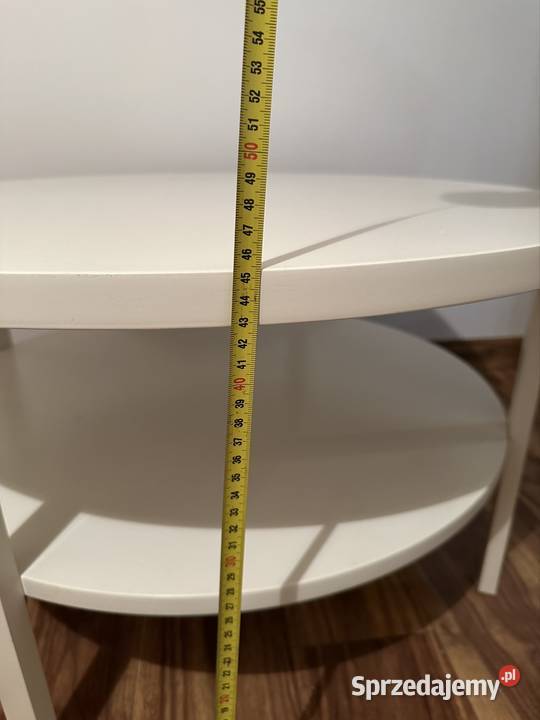 Stolik kawowy biały średnica 80