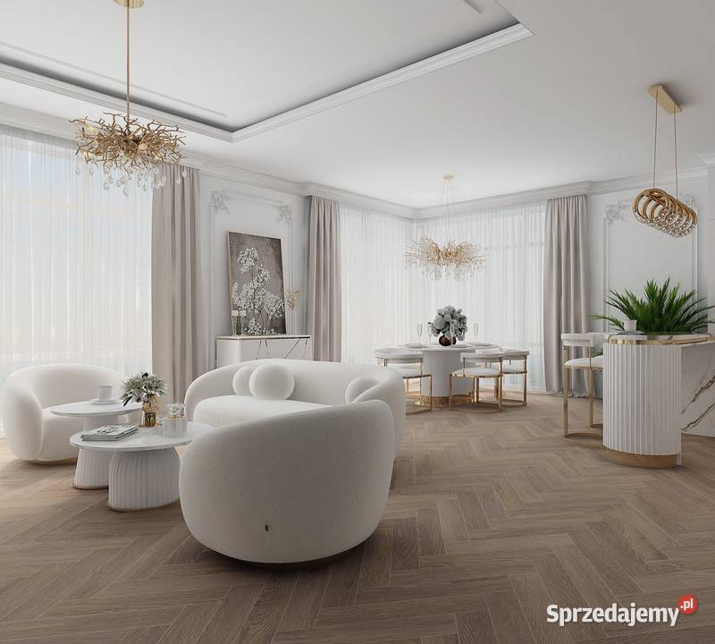 Stół złoty z marmurowym blatem glamour ze złotą Warszawa
