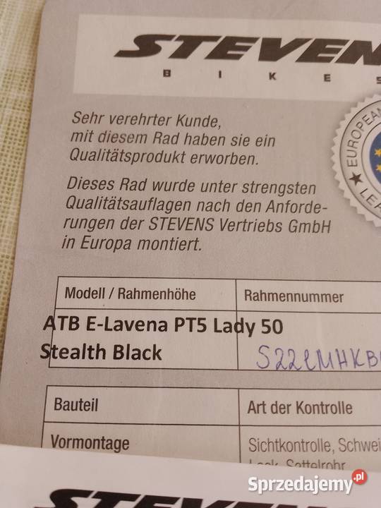 Nowy Ebike Stevens 30 Rowery elektryczne Kraków