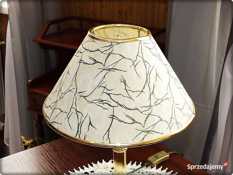 Lampka nocna wys39 Złocona Idealna do sypialni lubuskie
