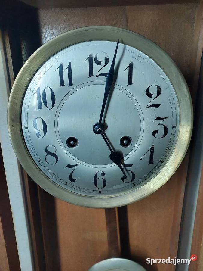 Stary zegar ścienny Junghans 1911r secesja Tczew