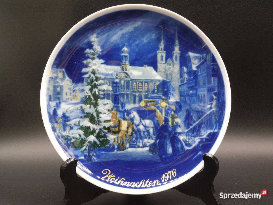 Talerz kolekcjonerski świąteczny Royal Tettau z wielkopolskie Raszków