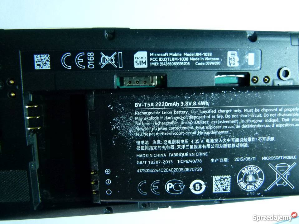 Telefon smartfon Nokia Lumia 735 sprawna płyta lubelskie Zamość