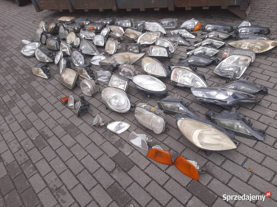 Lampy samochodowe przednie uszkodzone Sosnowiec sprzedam