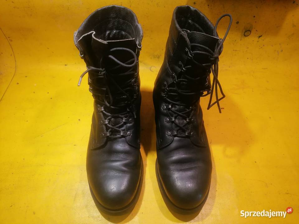 buty wojskowe czarne skóra używane 2742 Piotrków Trybunalski