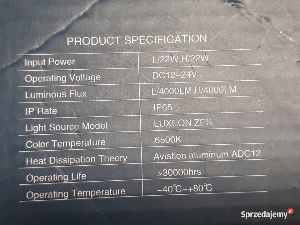 ŻARÓWKI LED H4 LUMILEDS ZES H4 LUXEON 4000LM Motoryzacja Łódź