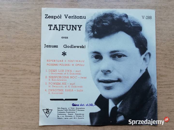 Płyta winylowa Zespół Tajfuny Janusz Godlewski Gorzów Wielkopolski