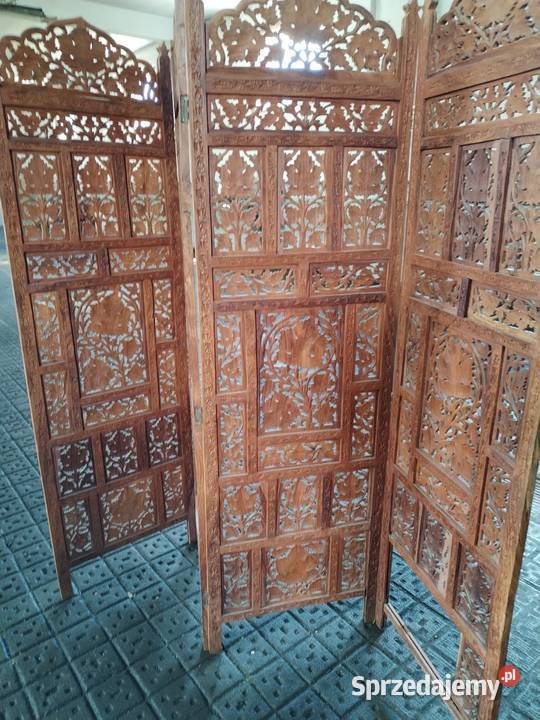 Piękne parawany Indyjski z drewna egzotycznego Legnica sprzedam