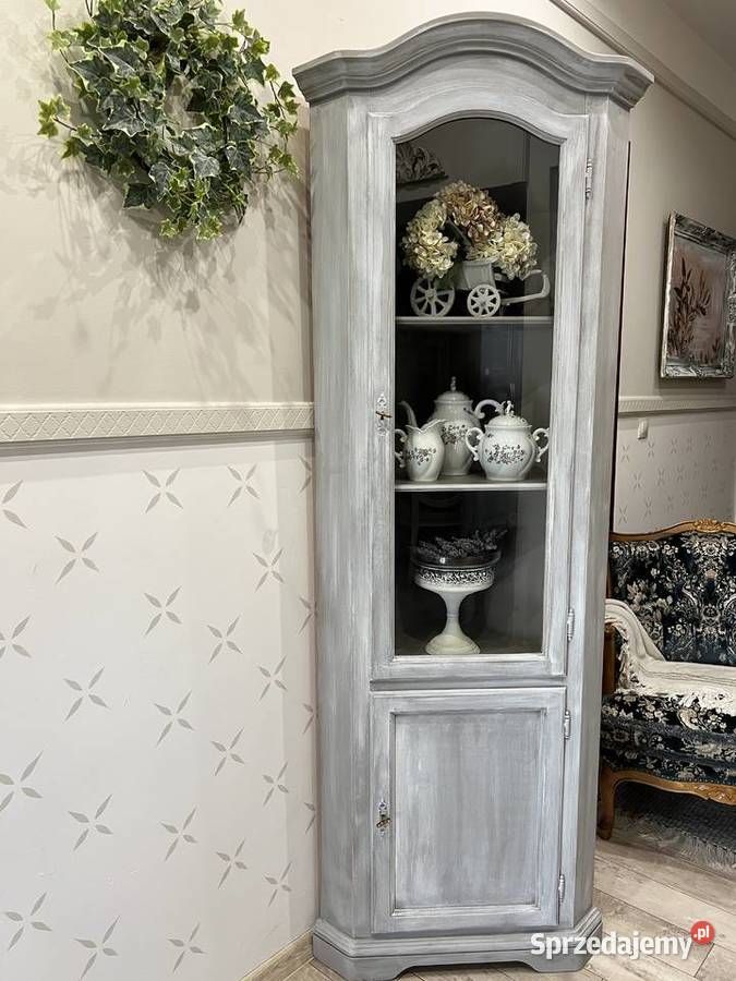 Narożna witryna szara shabby lubuskie Żary
